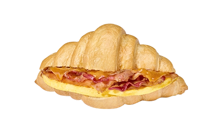 Bacon Egg and Cheese Breakfast Croissant