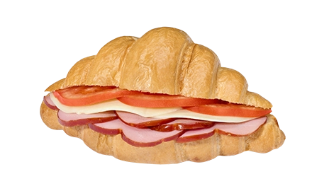Morning Delight – Ham, Tomato, & Cheese Croissant 🥐🌞