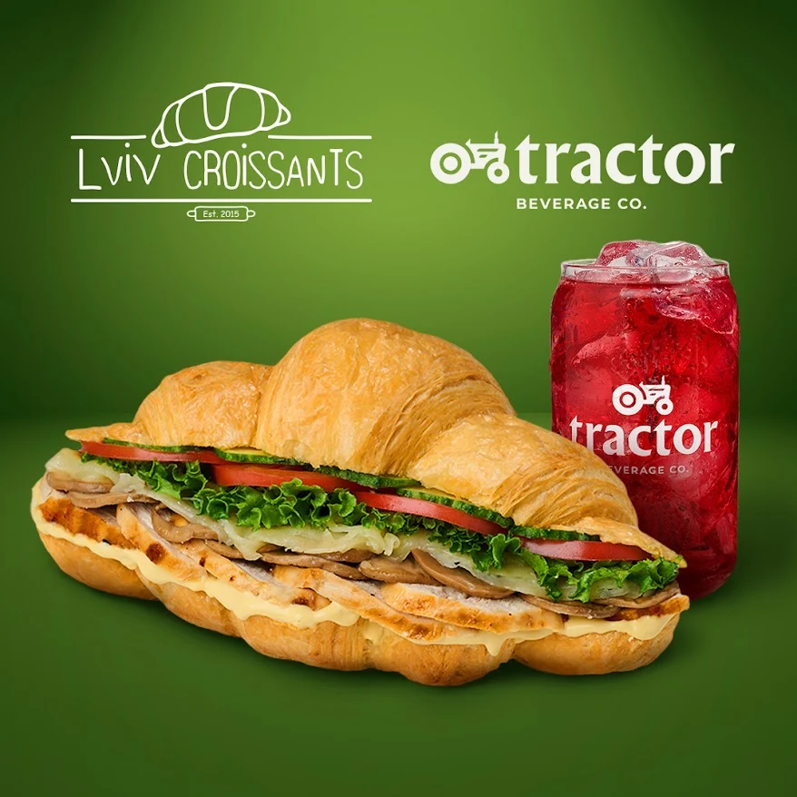 An Unforgettable Pairing: Lviv Croissants Collaborates with Tractor Beverages for a Culinary Adventure!