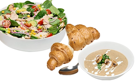 soups and salads button photo